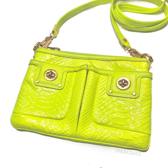 Marc By Marc Jacobs Handbags - Marc Jacobs Neon Python Crossbody Clutch Purse Bag